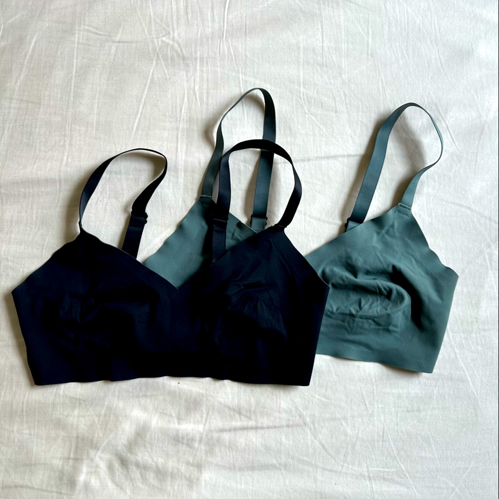 Aerie BLACK seamless bralette